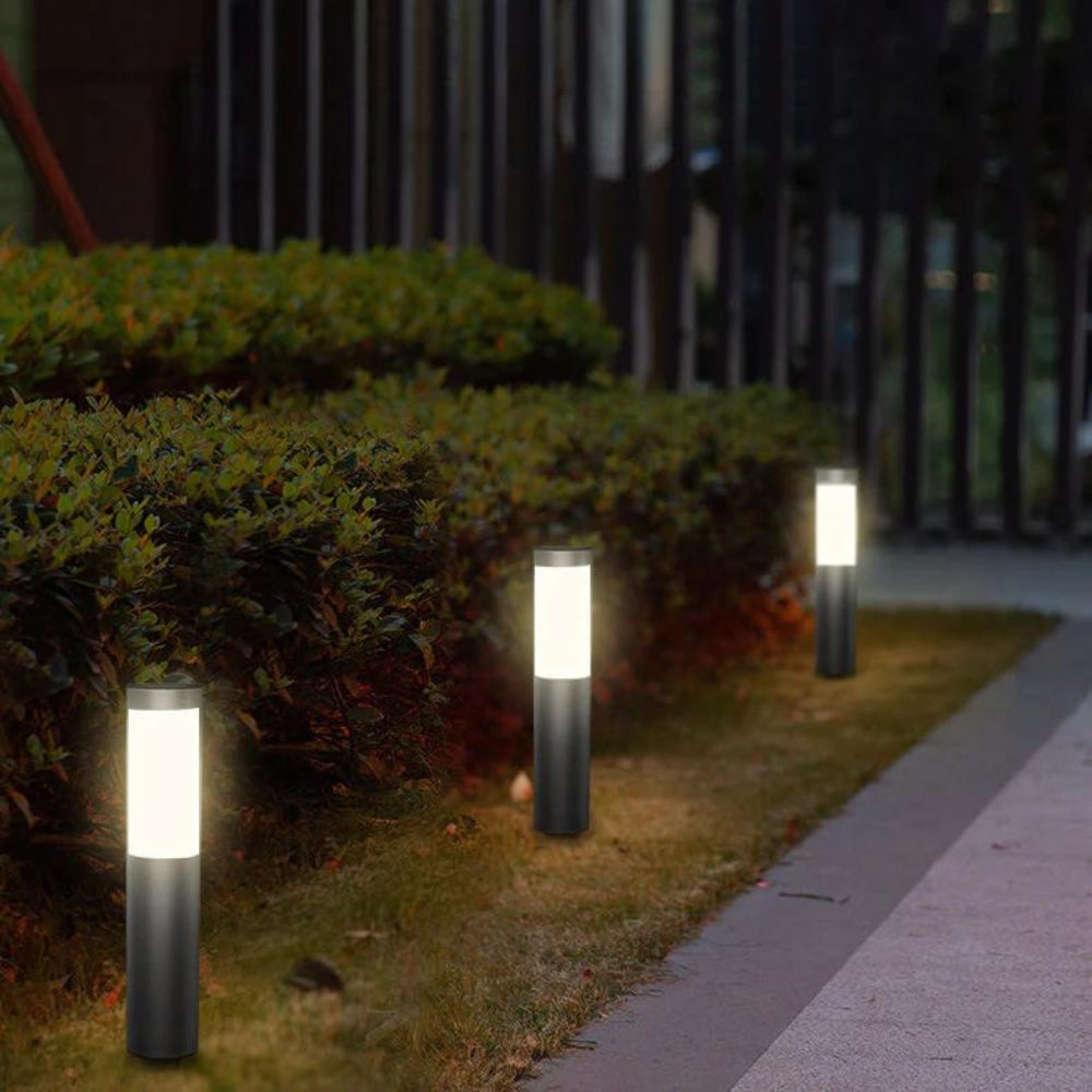 Artika - Stainless Steel Solar Bollard 6 LED 10 Lumens, i6