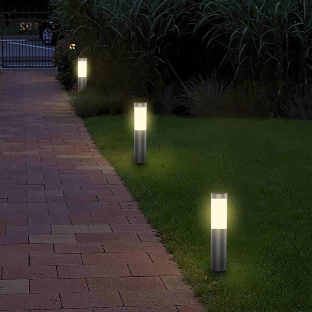 Artika - Stainless Steel Solar Bollard 6 LED 10 Lumens, i6