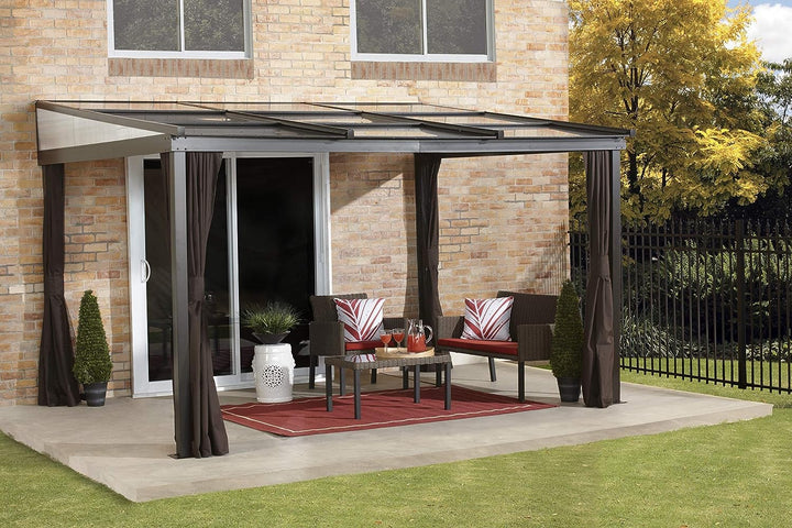 Sojag - Budapest Wall-Mounted Gazebo 10 ft x 12 ft