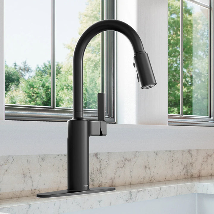 Moen - Nilain Single Handle Pull-Out Kitchen Faucet