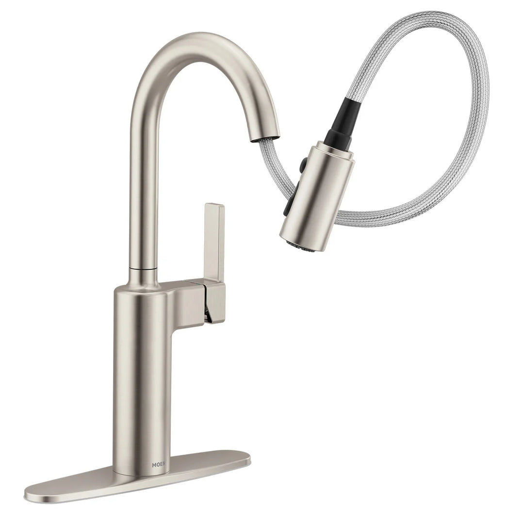 Moen - Nilain Single Handle Pull-Out Kitchen Faucet