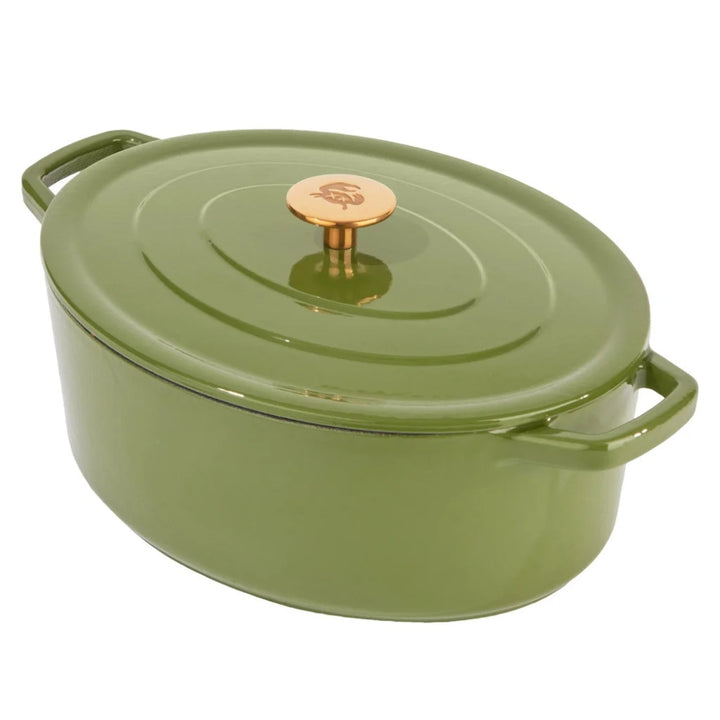 Chuck Hughes - Oval Cast Iron Casserole, 5.2 L
