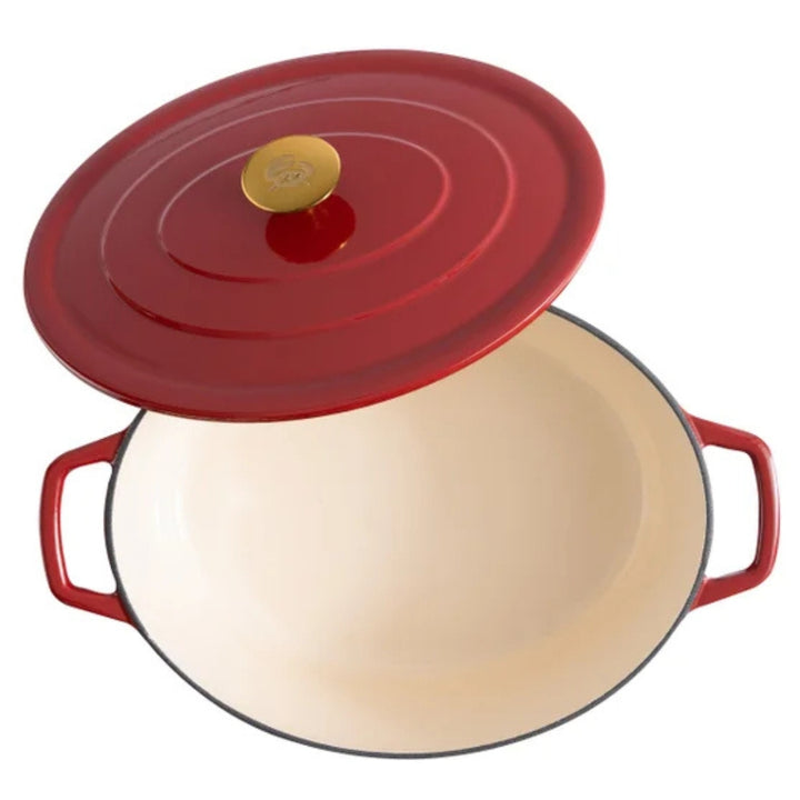 Chuck Hughes - Oval Cast Iron Casserole, 5.2 L