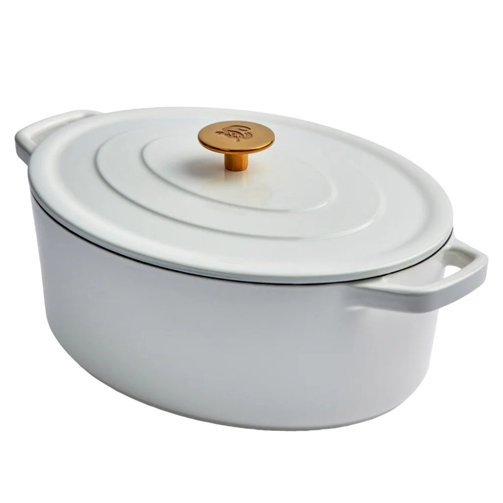 Chuck Hughes - Oval Cast Iron Casserole, 5.2 L
