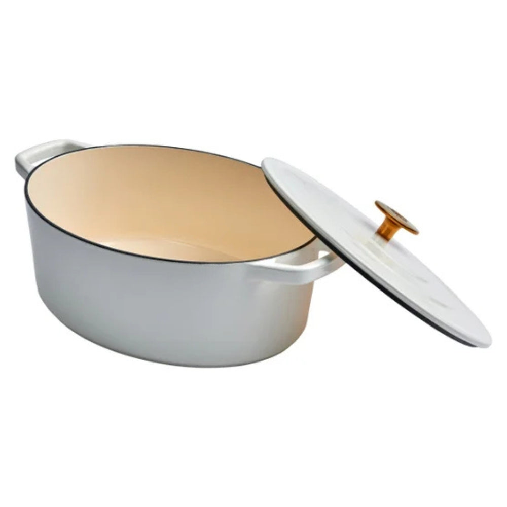 Chuck Hughes - Oval Cast Iron Casserole, 5.2 L