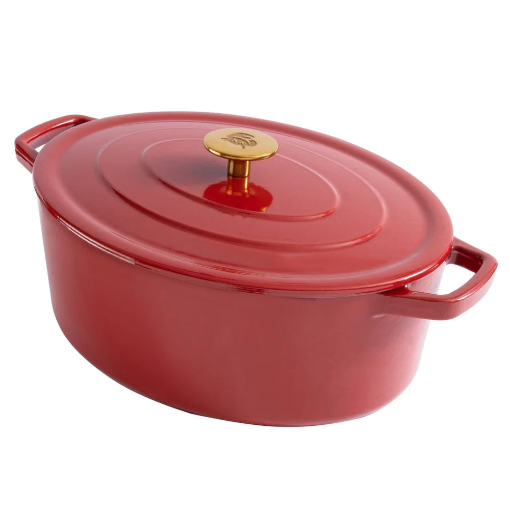 Chuck Hughes - Oval Cast Iron Casserole, 5.2 L