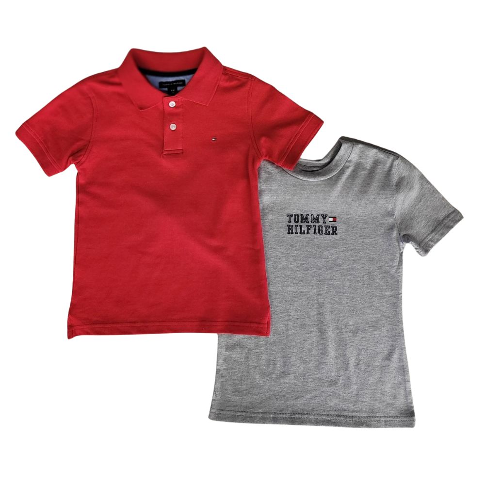 Tommy Hilfiger - Ensemble chandail a manches courte, 2 pièces