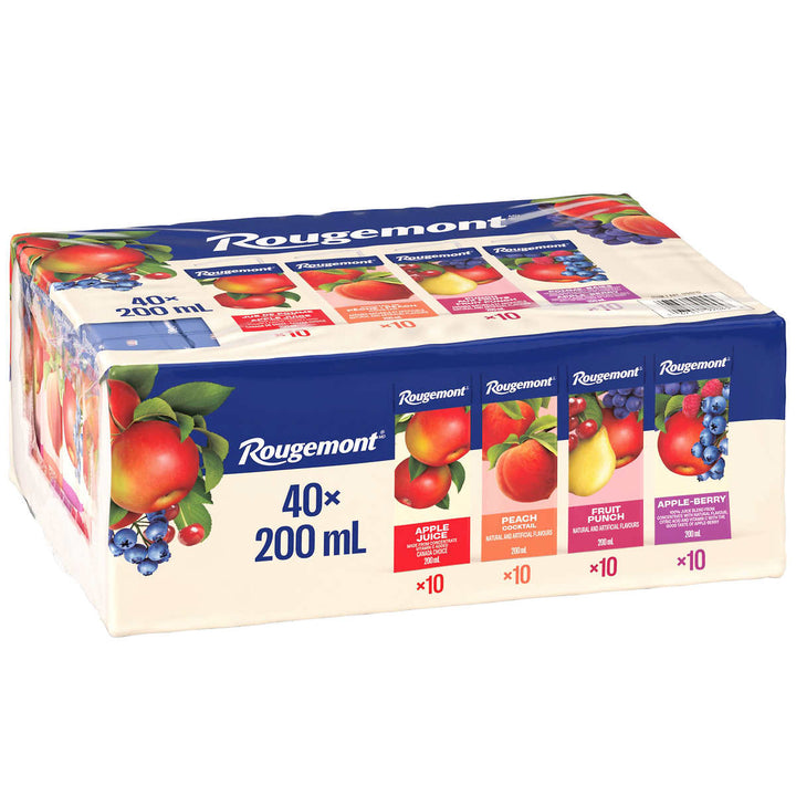 Rougemont Fruit Juices and Cocktails - Assorted Flavors - 200 ml - 40-Pack