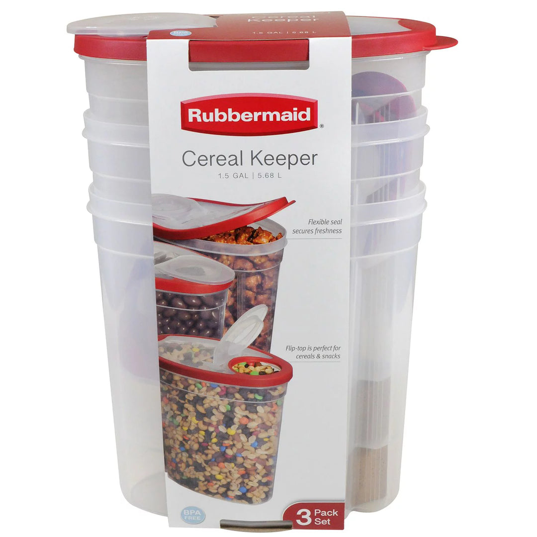 Rubbermaid - Cereal Boxes (pack of 3) - Assorted Colors