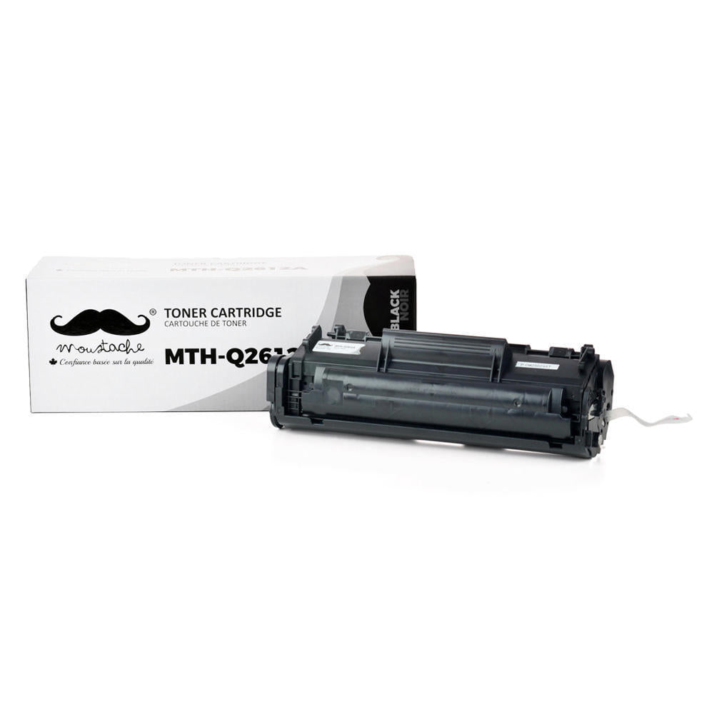 Moustache HP 12A Q2612A Toner Cartridge - Black