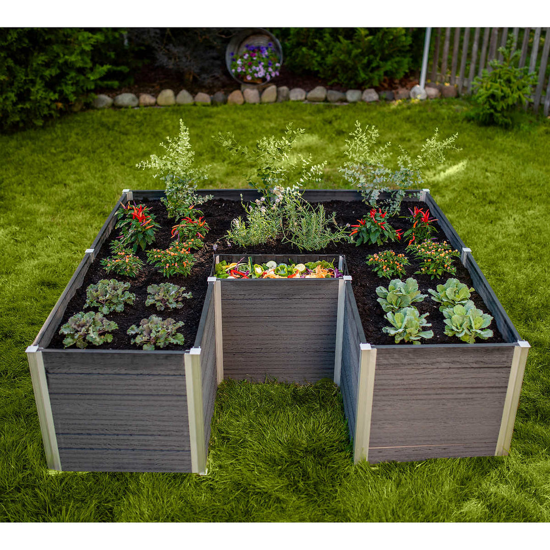 Urbana - 6' x 6' Keyhole Composting Garden 