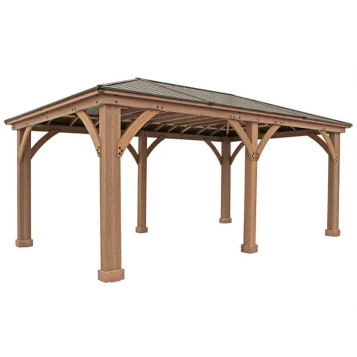 Yardistry - 12 ft × 20 ft Garden Pavilion with Aluminum Roof
