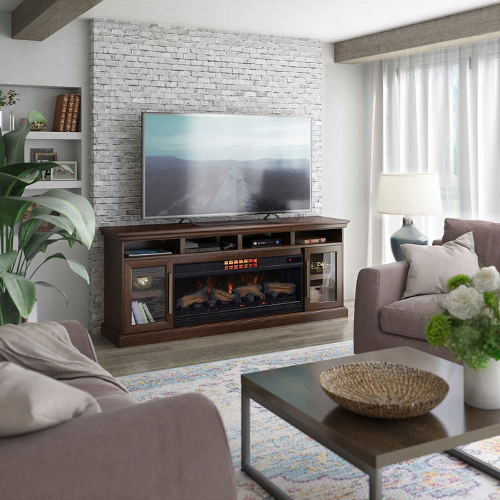 Tresanti Maxwell - Meuble-foyer audiovidéo moderne de 188 cm (74 po)