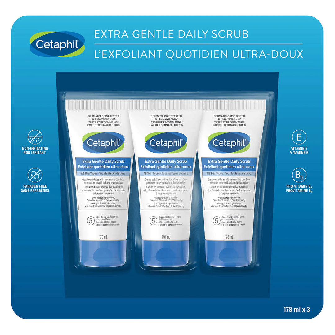 Cetaphil - Extra Gentle Exfoliant - 3 x 178 mL