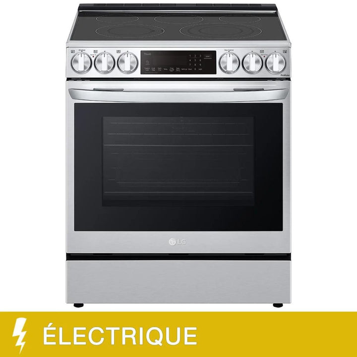 LG - Cuisinière électrique intelligente avec friteuse à air