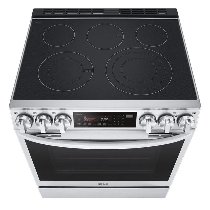 LG - Cuisinière électrique intelligente avec friteuse à air