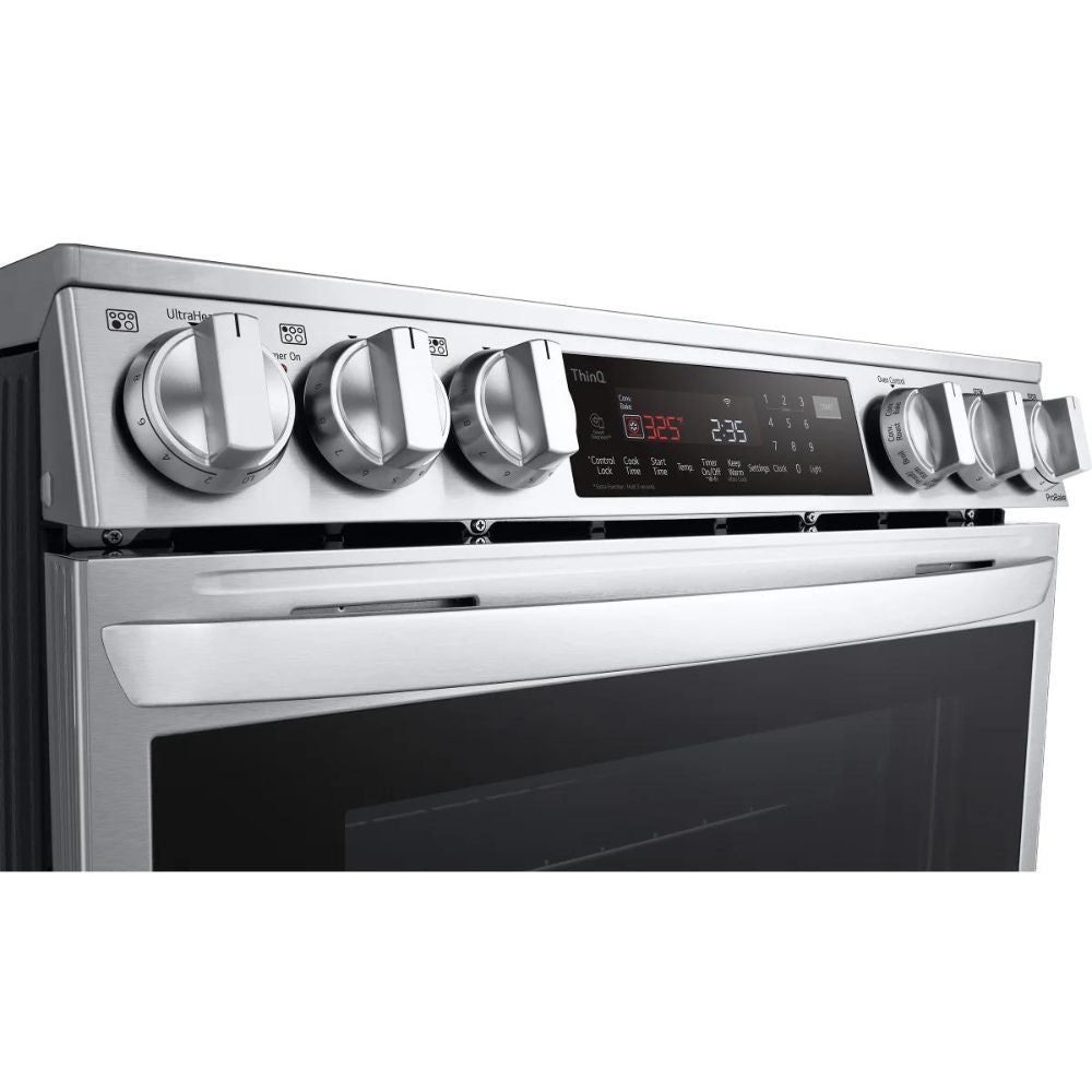 LG - Cuisinière électrique intelligente avec friteuse à air