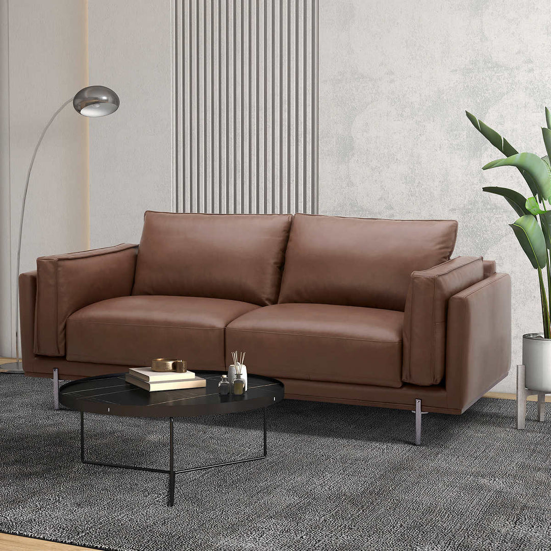 Gilman Creek - Nash Modern Leather Sofa