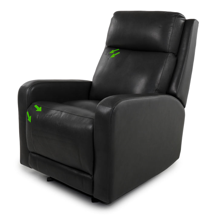 Synergy Home - Fauteuil inclinable motorisé en cuir Arnie