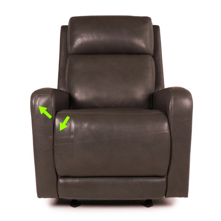 Synergy Home  - Fauteuil inclinable motorisé en cuir Arnie