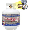 Flame King Max - Empty Steel Propane Cylinder with OPD Valve and Amp
