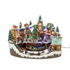 Snowy Holiday Village Centerpiece