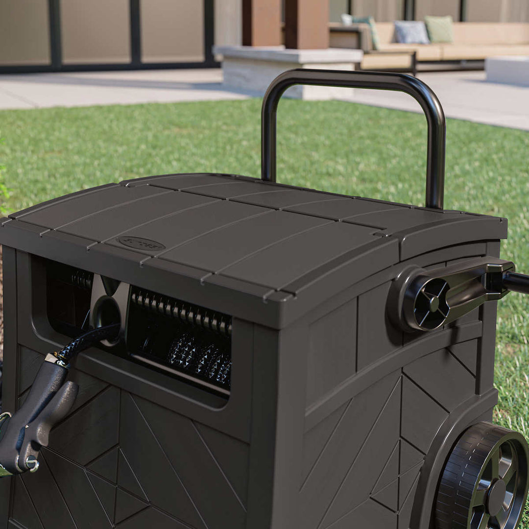 Suncast - Smart Hose Hideaway with Brass Connections