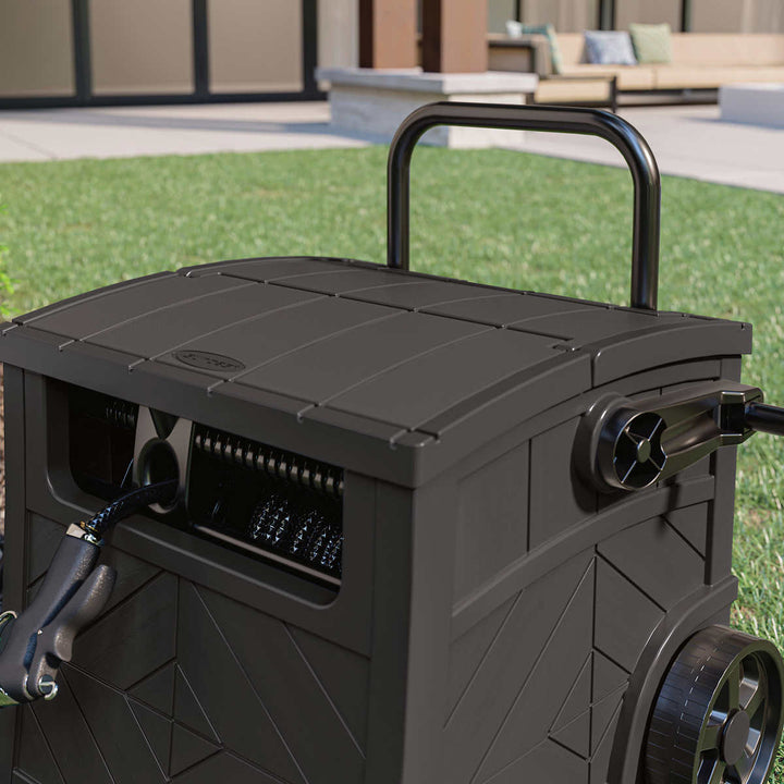 Suncast - Smart Hose Hideaway with Brass Connections