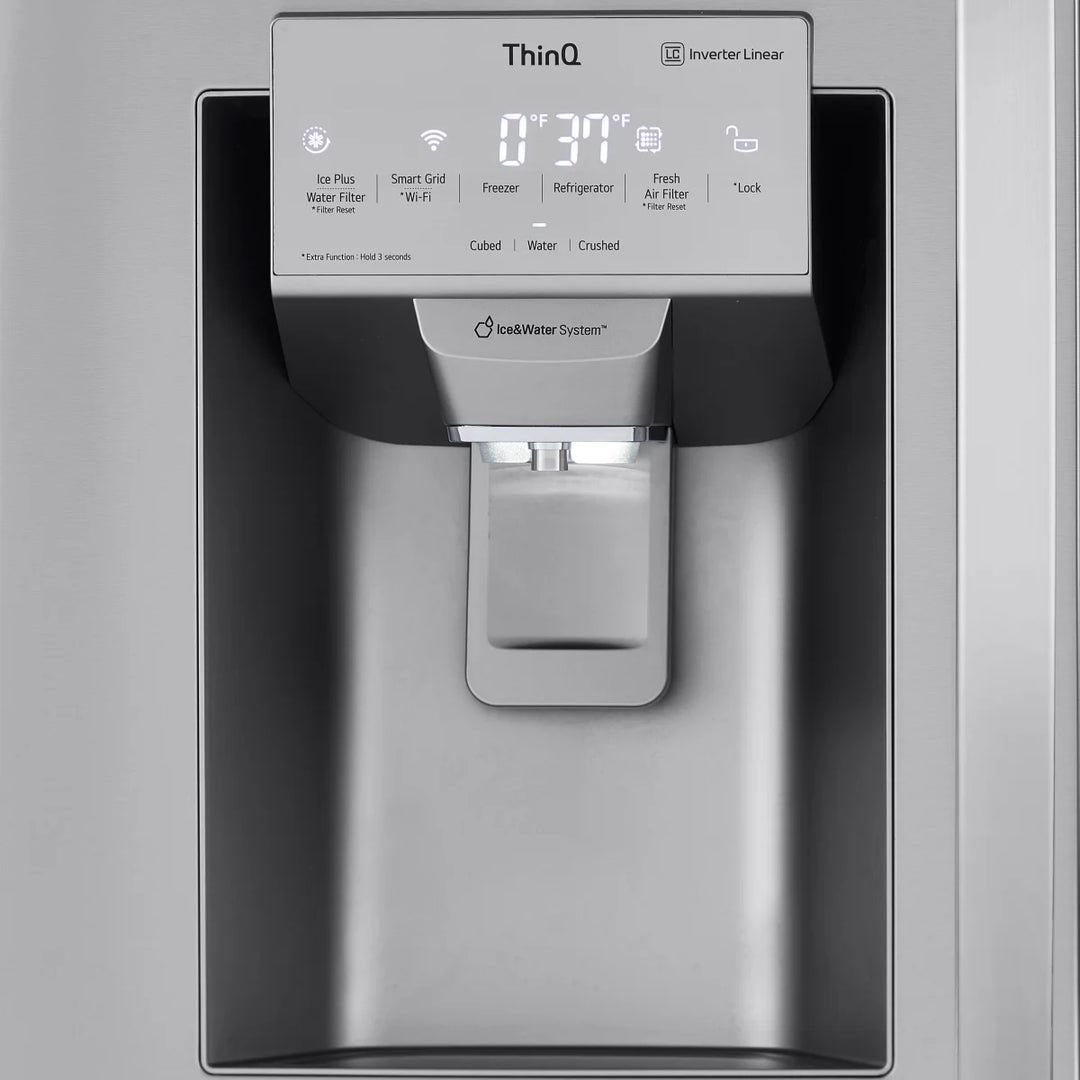 LG - Réfrigérateur 4 portes résistant aux taches de 36 po et 28 pi³