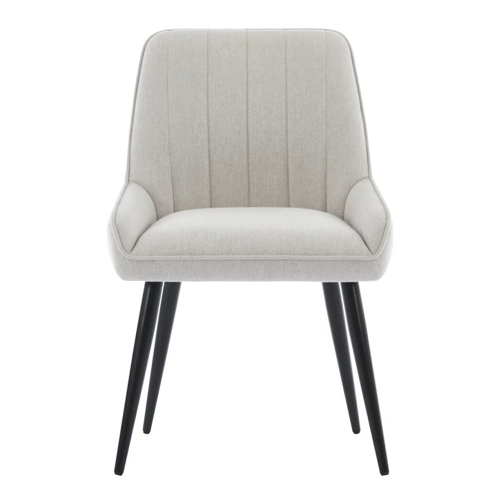 Gemini - Chaises de salle à manger en tissu, paquet de 2