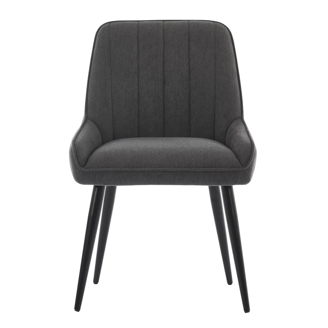 Gemini - Chaises de salle à manger en tissu, paquet de 2