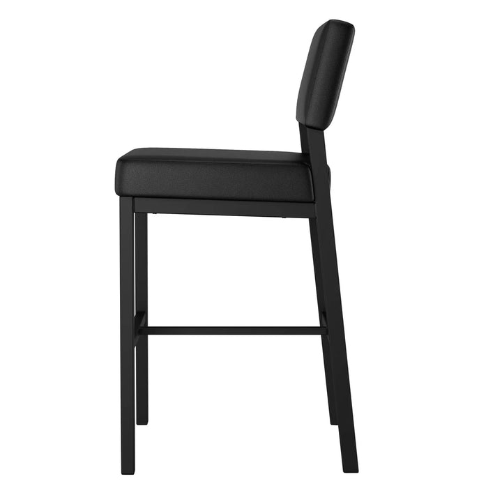 Amisco - Tabouret Avery de comptoir avec base noir
