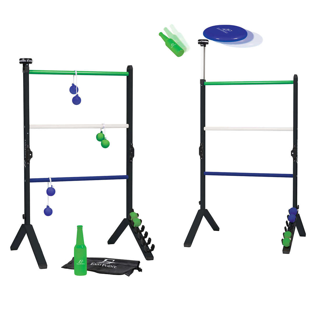 EastPoint 2-in-1 Ladder Ball and Bottle Shooter Set