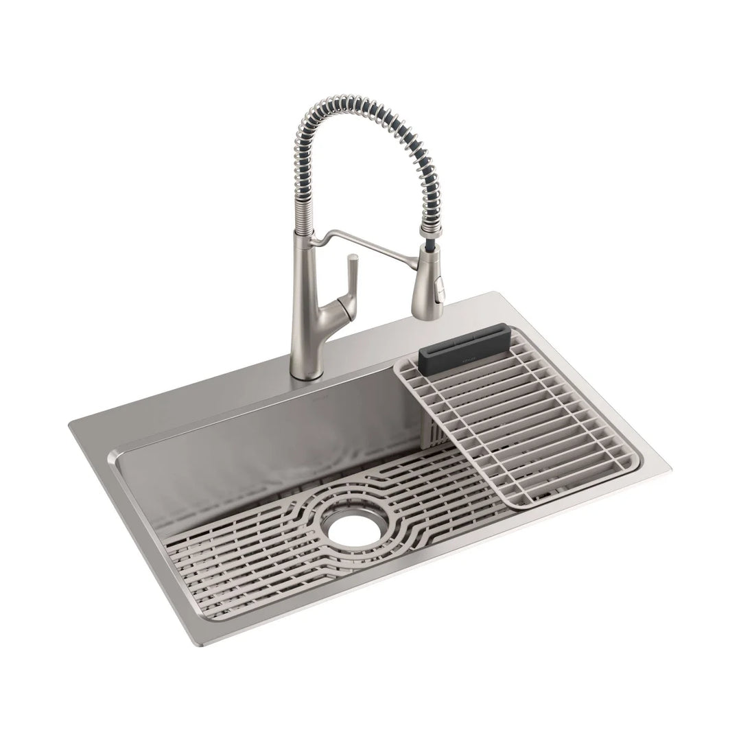 Kohler - Évier à double montage simple Pro Function avec station de travail