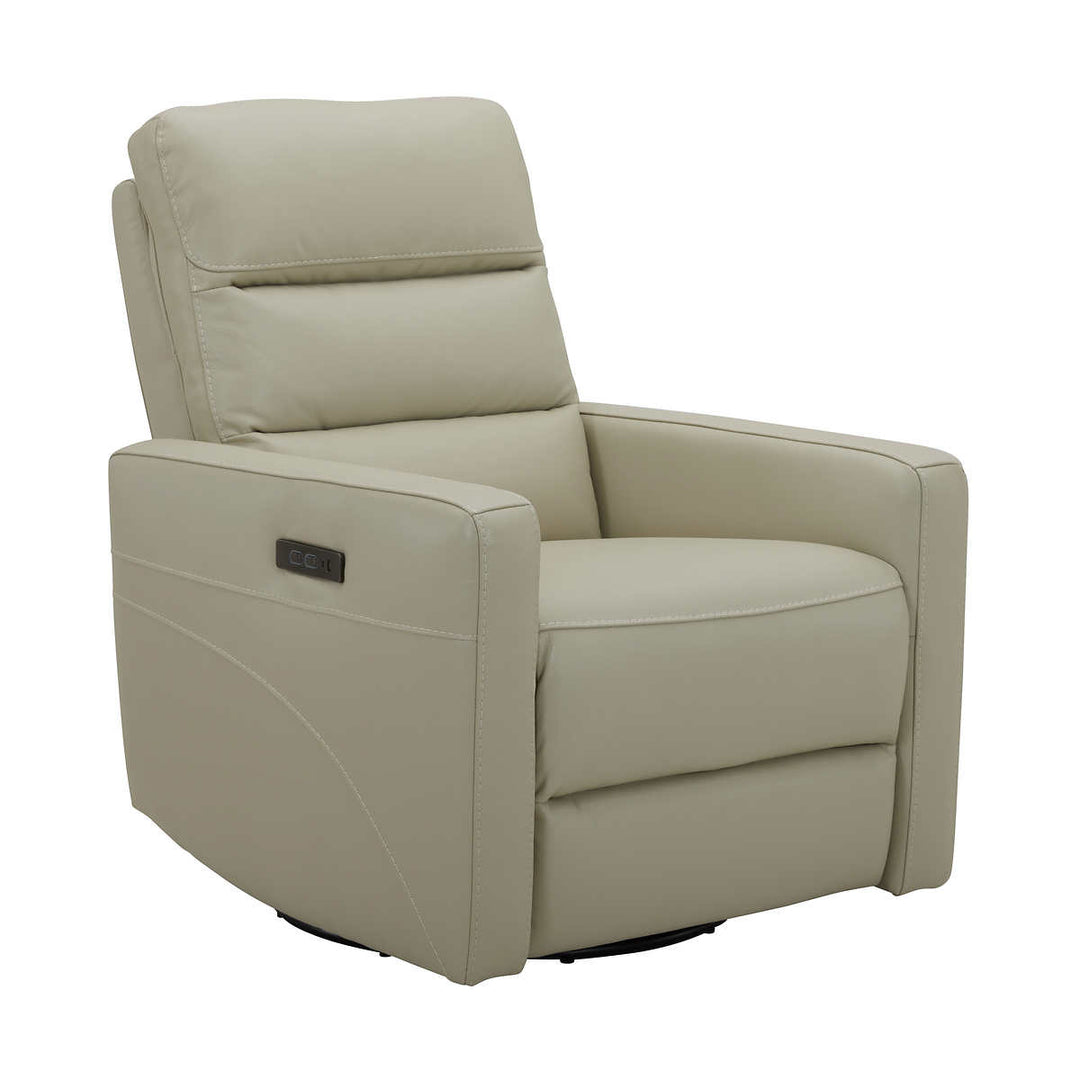 Gilman Creek Leather Power Swivel Recliner