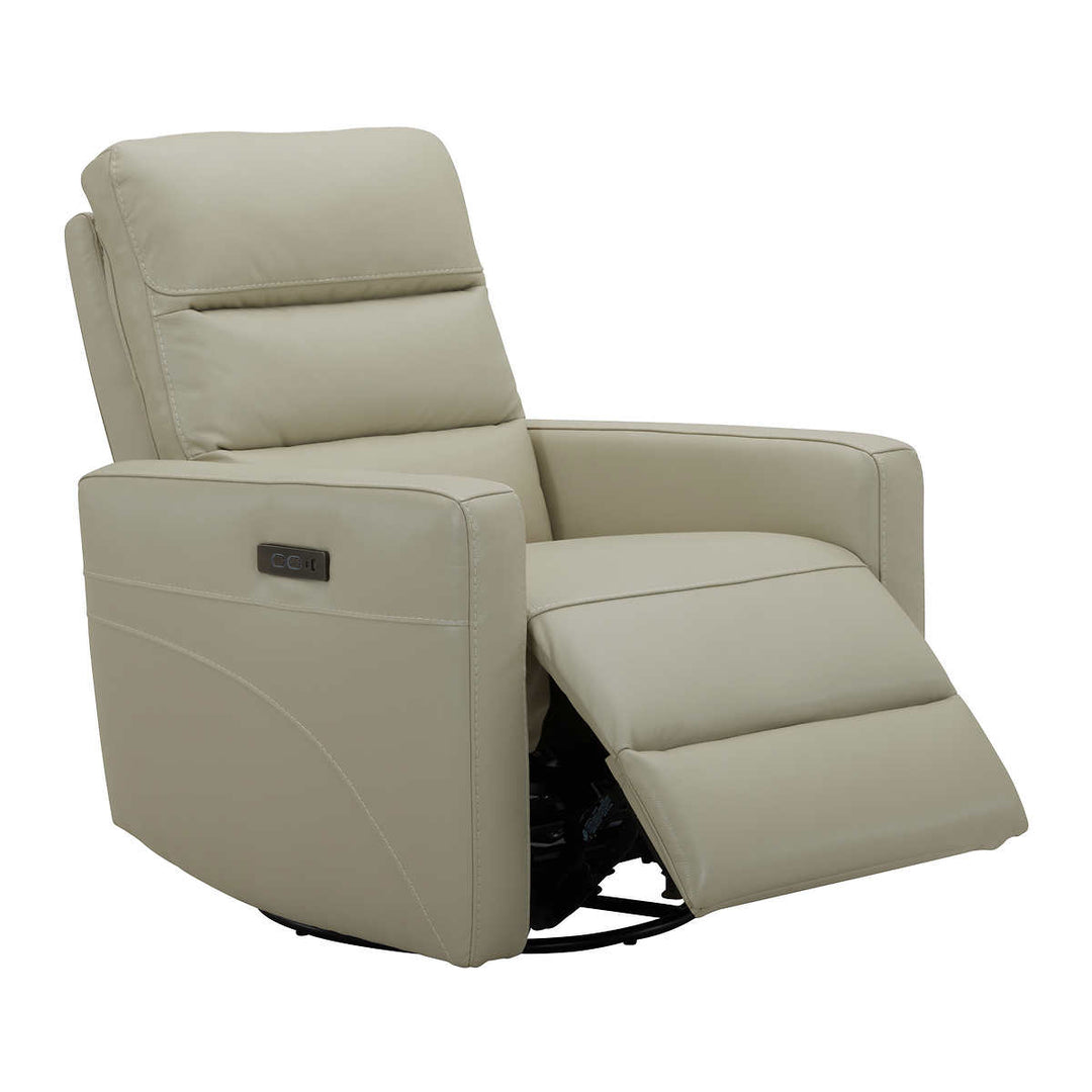 Gilman Creek Leather Power Swivel Recliner