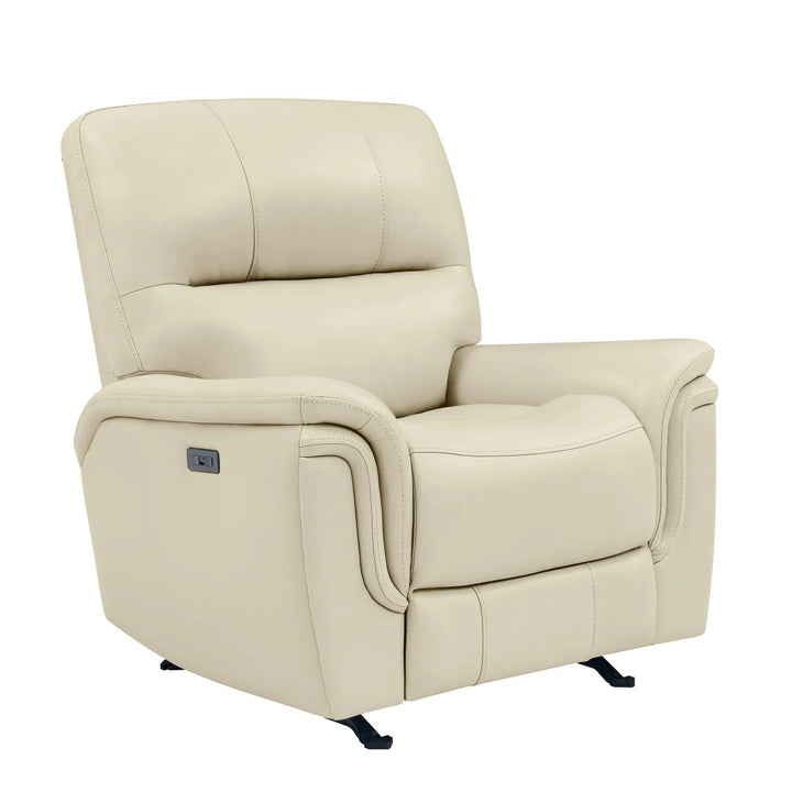 BarcaLounger – Fauteuil à inclinaison motorisé en cuir pleine fleur