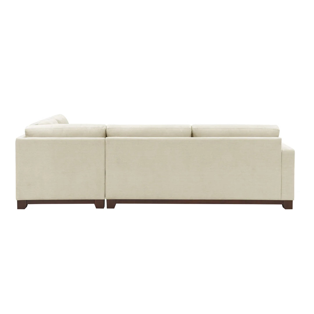 Thomasville - 3-Piece Fabric Sectional with Storage Ottoman