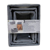 Baum - Chevron Faux Wicker Bins, Pack of 3