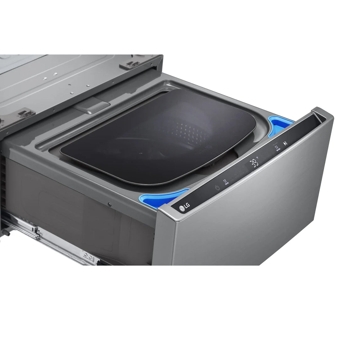 LG - 27 in. 1.0 cu. ft. Graphite Steel SideKick Pedestal Washer