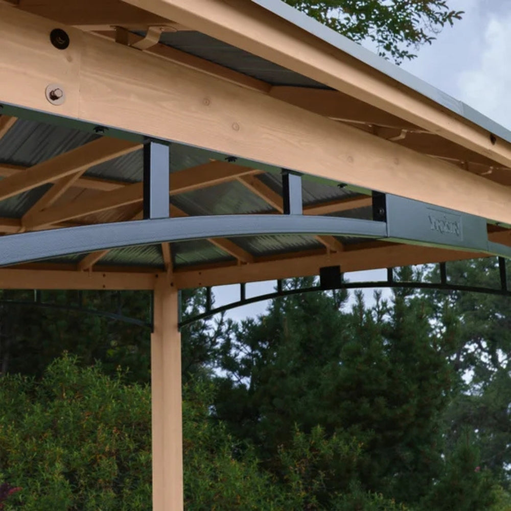 Yardistry - 12 ft × 14 ft Pavilion with Aluminum Roof