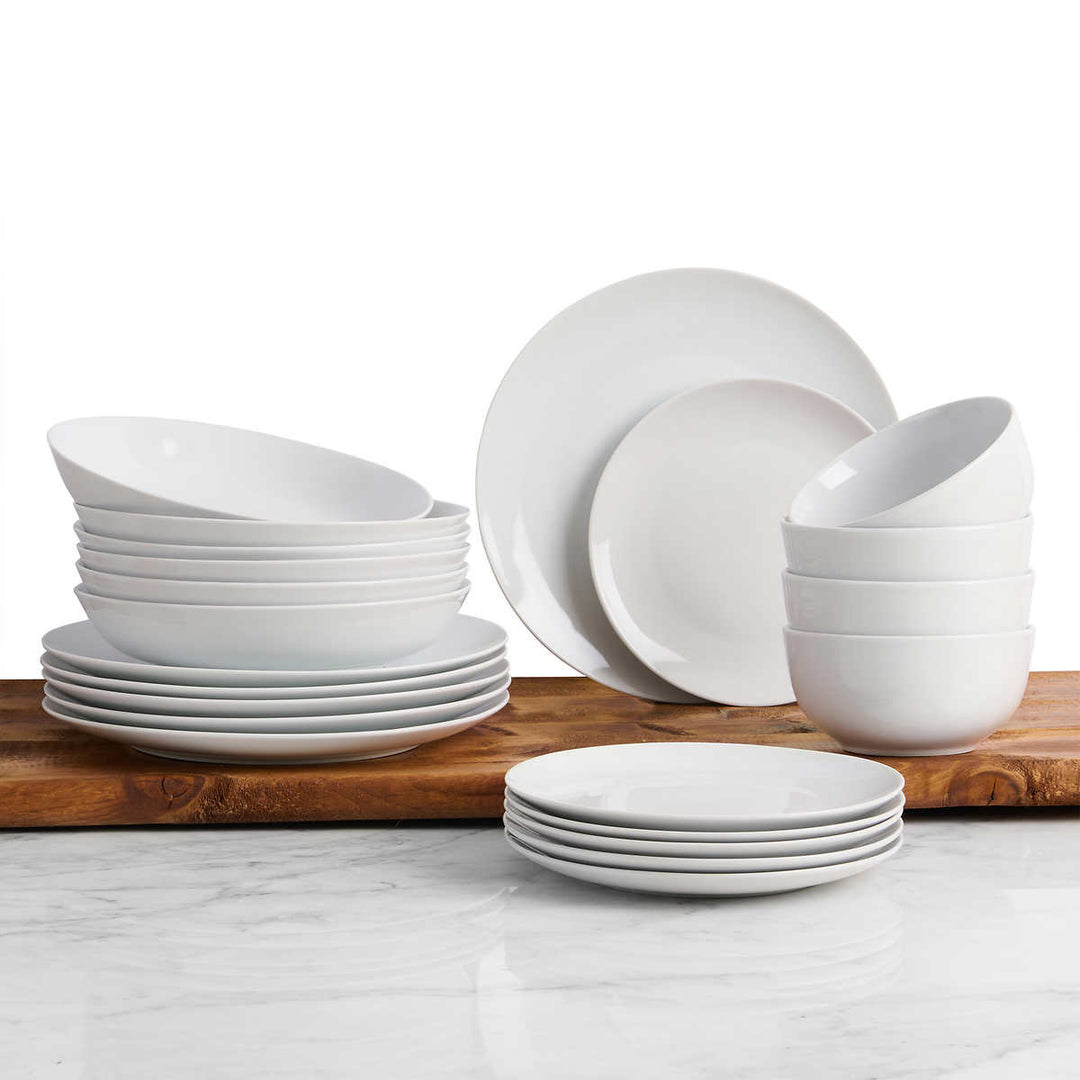 Trudeau - Porcelain Dinnerware Set, 24 Pieces