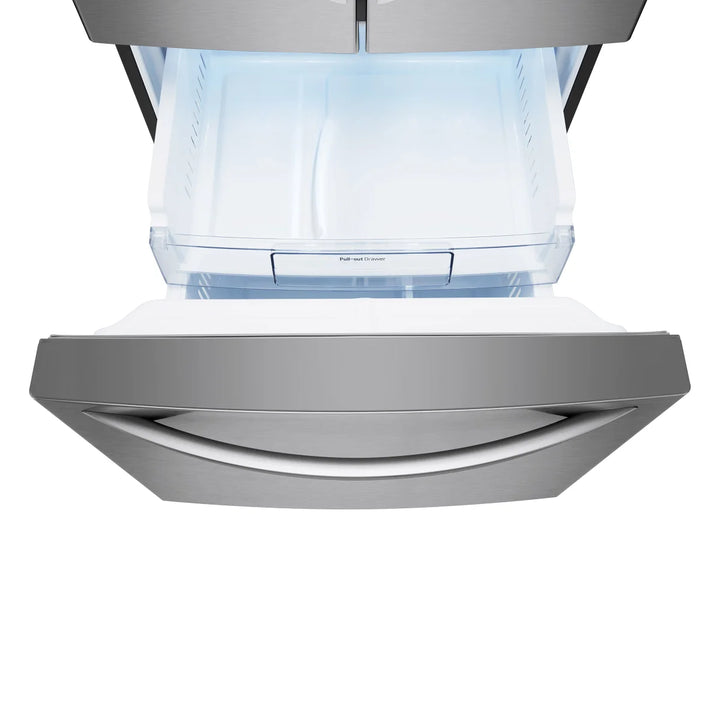 LG - Réfrigérateur 30 po. 22 pi³ à porte française en de 3,5 pi³