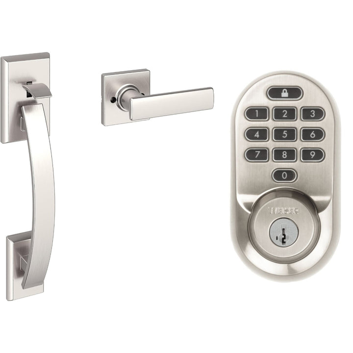 Weiser - Ensemble combiné de pêne dormant et de poignée électronique