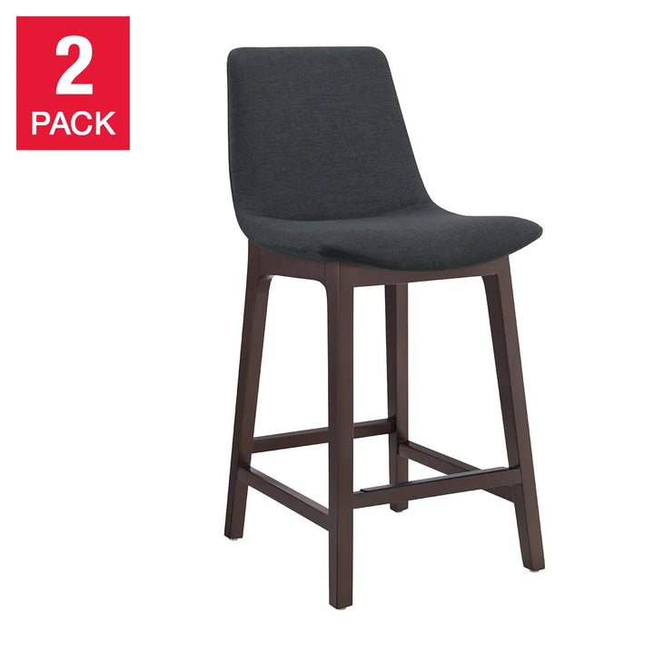 Aiden & Ivy - Tabouret de comptoir en tissu, paquet de 2