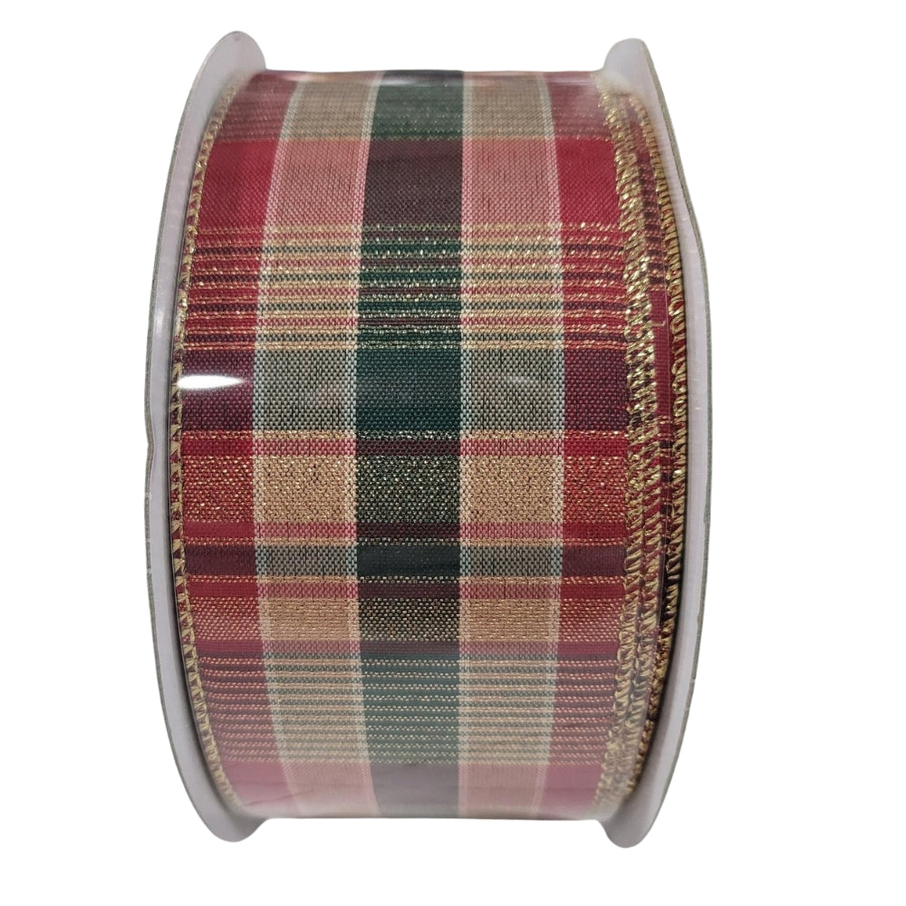 Kirkland Signature - Ruban de Noël bordé de fil de fer