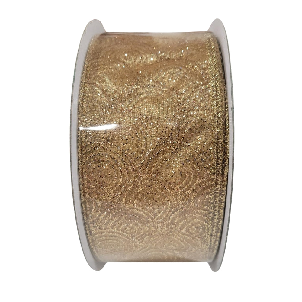 Kirkland Signature - Ruban de Noël bordé de fil de fer