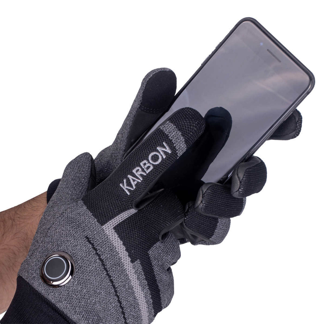 Karbon – Gants chauffants hybrides en tricot 3D