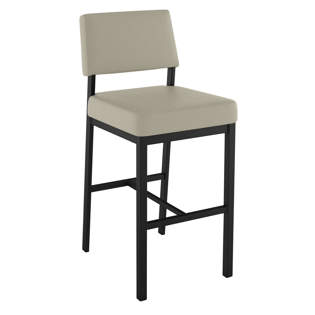 Amisco - Tabouret Avery de comptoir avec base noir