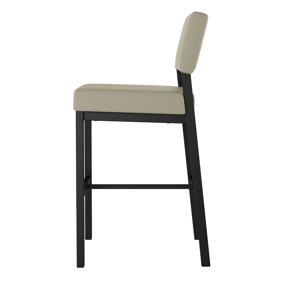 Amisco - Tabouret Avery de comptoir avec base noir